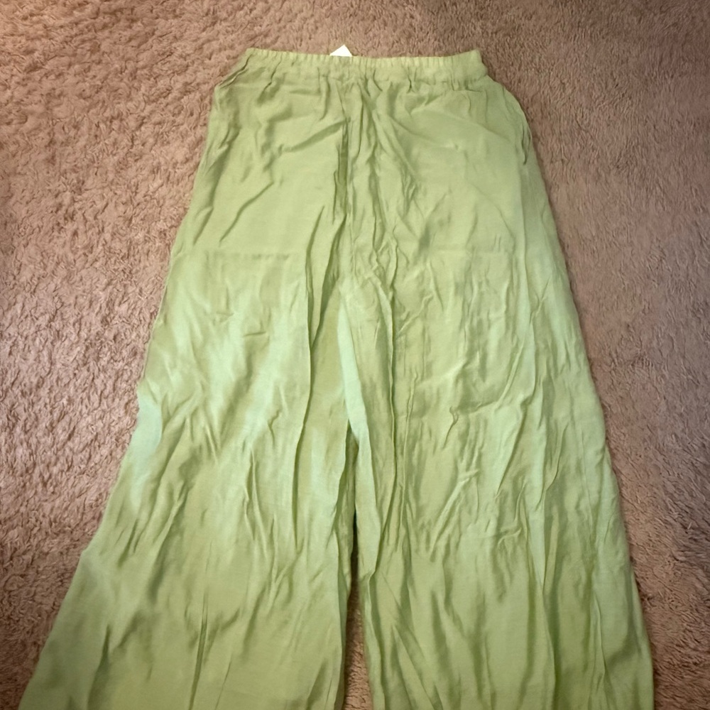 Lightweight Linen Modern Chinese Hanfu top and pants set | fits US L | NWT - Picture 7 of 7